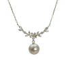 The niche design of the light luxury S925 pure silver pearl necklace collarbone chain is a gift for girls and a summer necklace Item Picture